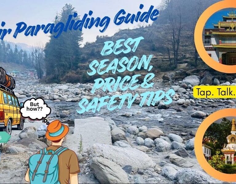 Paragliding experience in bir billing himachal pradesh with mountain views